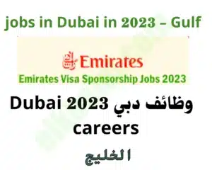 Jobs in Dubai with visa sponsorship