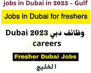 Jobs in Dubai for freshers