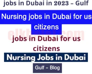 nursing jobs in Dubai for citizens