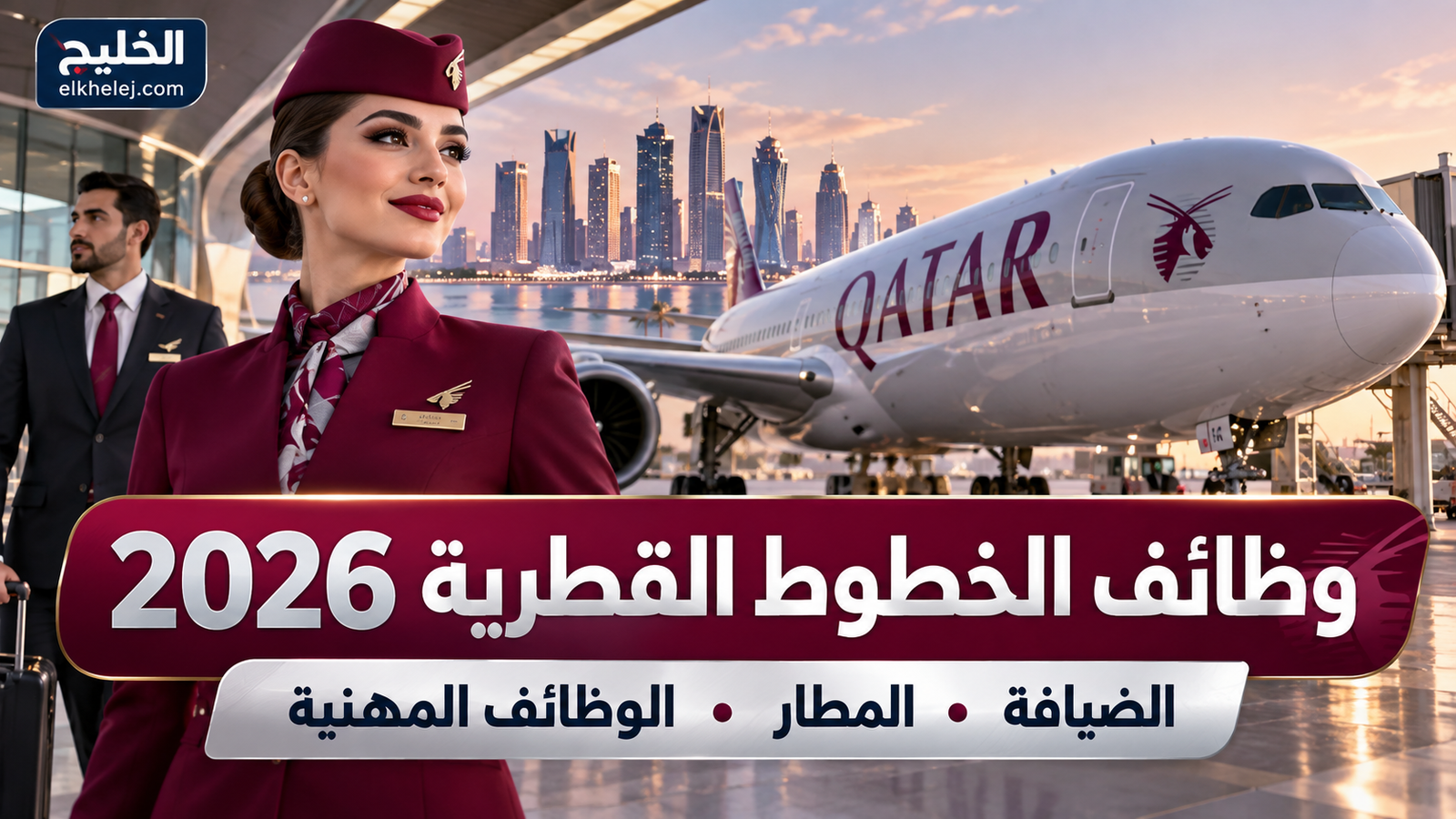 وظائف الخطوط القطرية 2026: طريقة البحث والتقديم عبر بوابة Qatar Airways Careers