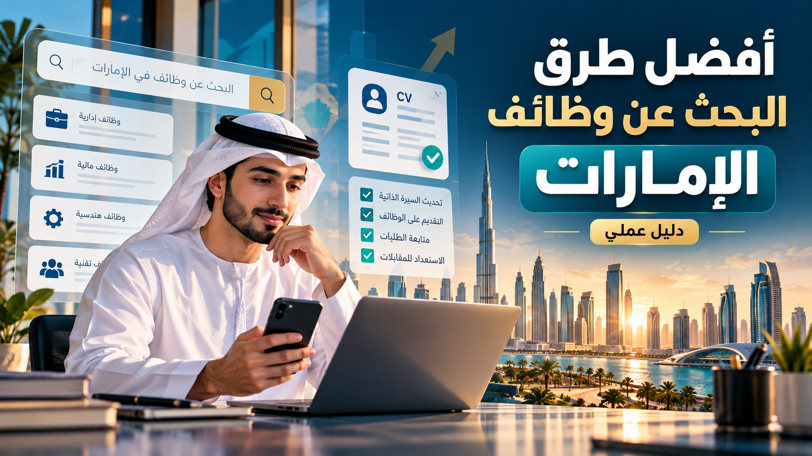 أفضل طرق البحث عن وظائف الإمارات 2026 عبر المواقع الرسمية: دليل خطوة بخطوة